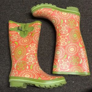 Vibrant Rubber Rain Boots Super Fun Colors